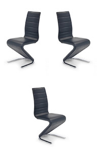Trzy krzesła czarne - 7466