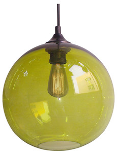 Edison Lampa Wisząca 25 1x60w E27 Zielony + Żarówka - Candellux