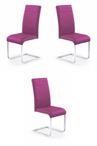 Trzy krzesła fioletowe - 4795