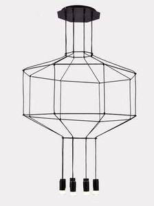 Lampa wisząca LINEA-8 czarna 80 cm Step Into Design