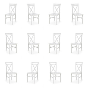 Dwanaście krzeseł białych - 8074