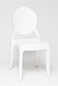 Krzesło Mia White Glossy - Intesi Promocja
