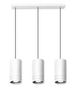 Lampa wisząca Simon 3L biała - Lampex