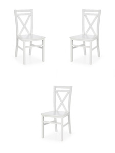 Trzy krzesła białe - 8074
