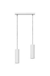 Lampa wisząca Rollg 2 biała - Lampex