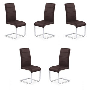 Pięć krzeseł brązowych - 4731
