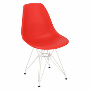 Krzesło P016 PP White czerwone - d2design