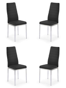 Cztery krzesła czarne - 6872