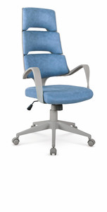 CALYPSO fotel gabinetowy niebieski / popielaty  - Halmar