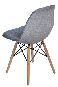 Krzesło P016W Duo niebiesko szare - d2design Promocja