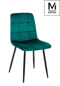 MODESTO krzesło CARLO zielone - welur, metal - king home