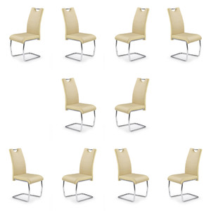 Dziesięć krzeseł beżowych - 0107