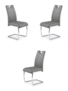 Trzy krzesła popielate - 0121