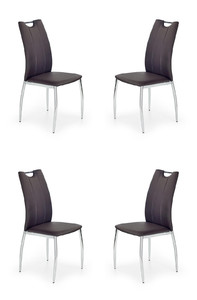 Cztery krzesła brązowe - 4892