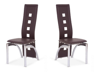 Dwa krzesła ciemno brązowe - 1178