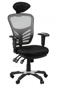 Fotel biurowy HG-0001H szary Stema