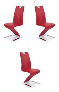 Trzy krzesła czerwone - 7381