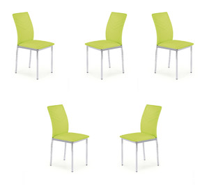 Pięć krzeseł lime green - 7039