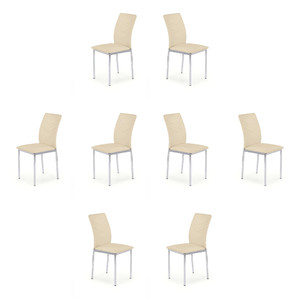 Osiem krzeseł beżowych - 2973