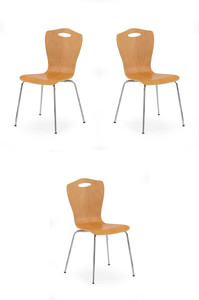 Trzy krzesła olcha - 7594