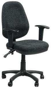 Krzesło biurowe obrotowe T8109/CZARNO-SZARY - Stema
