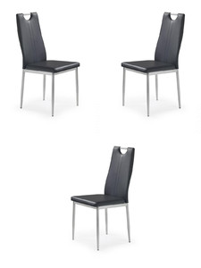 Trzy krzesła czarne - 8241