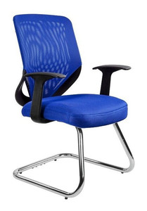 Krzesło biurowe Mobi Skid / niebieski - Unique