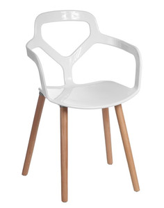 Krzesło Nox Wood białe - d2design