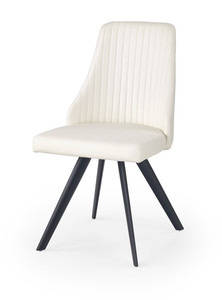 Krzesło K206 biało / czarny  - Halmar