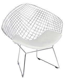 Krzesło HarryArm biała poduszka - d2design