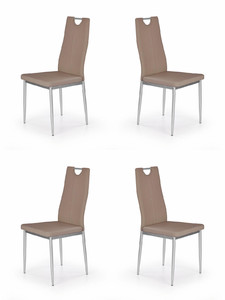 Cztery krzesła cappucino - 2675