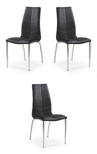 Trzy krzesła czarne - 5006