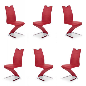 Sześć krzeseł czerwonych - 7381