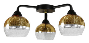 Cromina Gold Lampa Sufitowa 3x60w E27 Czarny - Candellux