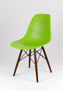 Sk Design Kr012 Zielone Krzesło Wenge