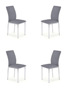 Cztery krzesła popielate - 2980