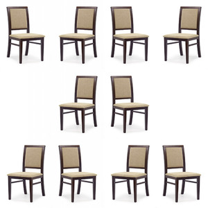 Dziesięć krzeseł ciemny orzech - 2296