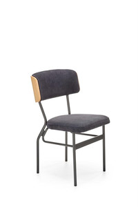 Krzesło SMART KR dąb naturalny/czarny  - Halmar