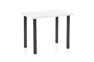 Stół MODEX 2 90 kolor blat - biały, nogi - czarny  - Halmar