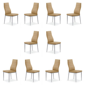 Dziesięć krzeseł jasno brązowych - 2014