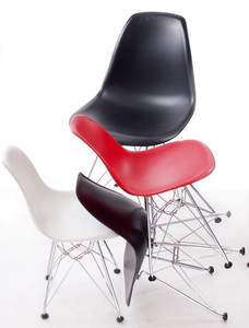 Krzesło JuniorP016 czarne, chrom. nogi - d2design
