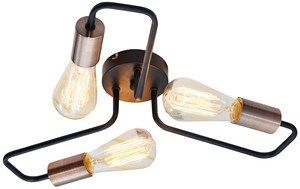 Herpe Lampa Sufitowa 3x60w E27 Czarny - Candellux