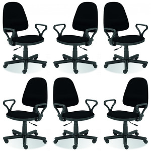 Sześć krzeseł biurowych - 6114