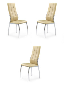Trzy krzesła beżowe - 0046