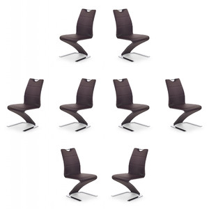 Osiem krzeseł brązowych - 4922