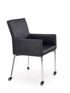 K256 krzesło na kółkach czarne - Halmar