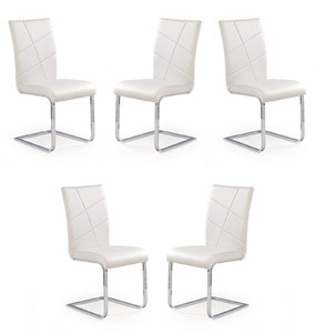 Pięć krzeseł białych - 4900