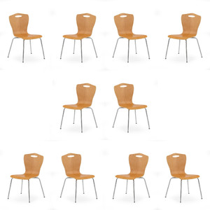 Dziesięć krzeseł olcha - 7594