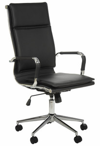 Fotel gabinetowy NE-635 czarny - biurowy, obrotowy - krzesło obrotowe - Stema