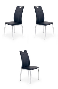 Trzy krzesła czarne - 4809